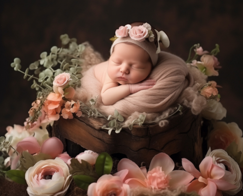 Digitale achtergronden kopen voor babyfotografie